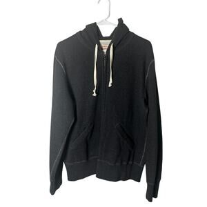 Todd Snyder Champion Men Large Dark Gray Full Zip Hoodie Jacket Canada Fleece